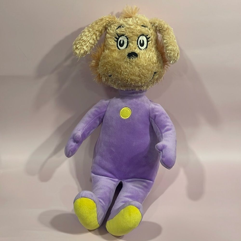 Kohls Cares DR SEUSS Plush MARVIN K. MOONEY Will You Please Go Now Purple Do 17"